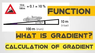 Gradient on roads| function of Gradient | How to calculate Gradient | Highway Engineering