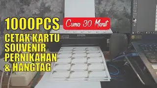 CETAK 1000PCS KARTU SOUVENIR PERNIKAHAN & HANGTAG