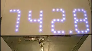 Заставка и дефолт. Большие плавные часы Arduino & WS2812 flowing clock
