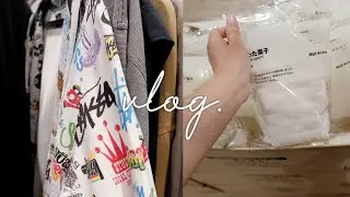 vlog. 막내와 빈티지 팝업을 다녀왔어요. 무인양품에서 가장 좋아하는 것!