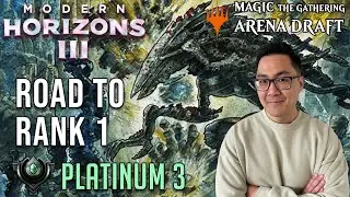 This Is What Peak Eldrazi Looks Like | Plat 3 | Road To Rank 1 | Modern Horizons 3 Draft | MTG Arena