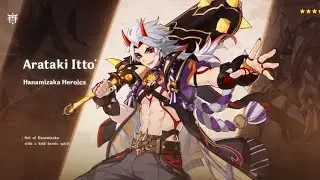 Прохождение задания легенд Аратаки Итто. Небесный бык. Акт1. Genshin Impact 2.3