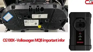 CG100X VW MQB important information