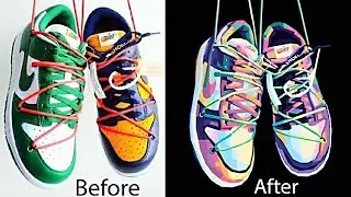 Bikin WPAP Sepatu Nike (Speed Art)