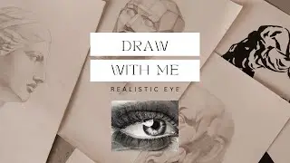 Draw realistic eye with me  #art #sketch #drawing #draw #artist #tutorial #drawingtutorial #artvlog