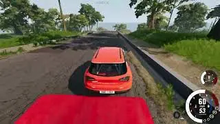 BEAMNG DRIVE DRAG RACE - Downhill Turns Out To Be A Chaos