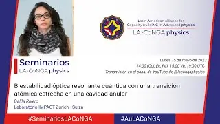 Seminarios #LACoNGAphysics | Biestabilidad óptica resonante cuántica - Dalila Rivero
