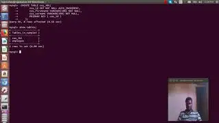 How to create  table and view structure of the table using mysql