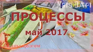 ПРОЦЕССЫ за месяц МАЙ 2017 / вышивка крестиком