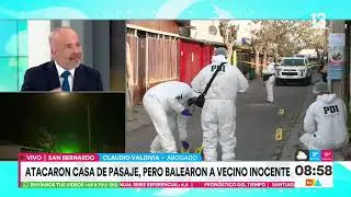 Vecino fue baleado mientras dormía en San Bernardo | Tu Día | Canal 13