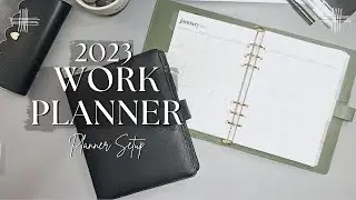 WORK PLANNER SETUP || A5 Erin Condren || 2023 Planner Set Up