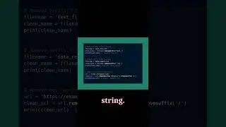 Python Trick: Use str.removeprefix() and str.removesuffix() for Cleaner String Manipulation!