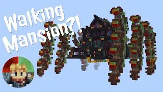 Minecraft: I Built A WALKING MANSION FLYING MACHINE for JAVA 1.16.1+!