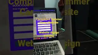 Completed Summer Camp Website |  website design training