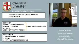 Introduction to module: SS5071- Gareth Williams