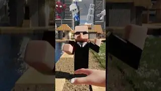 Minecraft RTX: Men in black #shorts