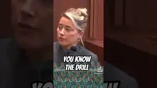 Amber Heard tells jury “you know the drill” 🤣 #johnnydepp