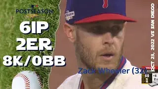 [NLCS] Zack Wheelr | Oct 23, 2022 | MLB highlights