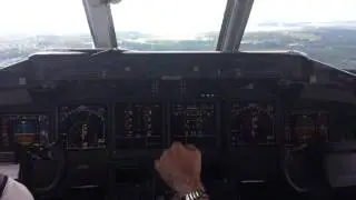 717 cockpit landing CPH-HEL