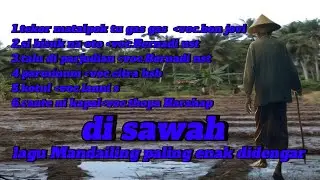 lagu Mandailing paling enak di sawah #lagumandailing #lagutapsel #lagumandailinglama