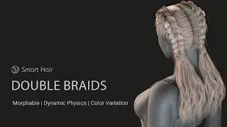 CC3/CC4-iClone7/iClone8-Double Braids Hair