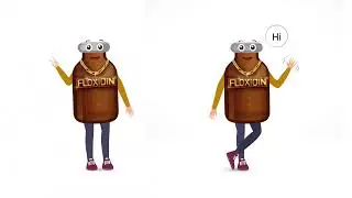 Animated Character and Banner Gif / mp4