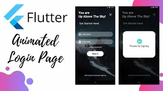 Flutter : Animated Login Page with Authentication | Using Firebase | Flutter Speed code