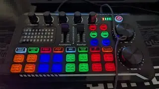 How to use  and setup the Facmogu F998 sound card Audio mixer