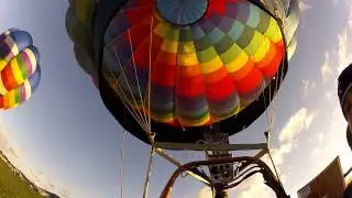 Launching a hot air balloon
