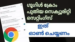 Google Chrome important privacy settings