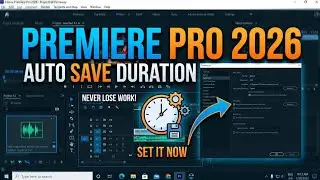 Define Auto save time duration in premiere pro 2023