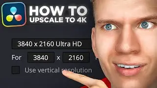 How to Upscale Video to 4k Resolution in DaVinchi Resolve | How to increase Quality of Video