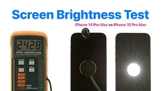Screen Brightness Test - iPhone 15 Pro Max vs iPhone 14 Pro Max