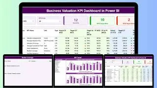 Business Valuation KPI Dashboard in Power BI