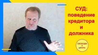 СУД: поведение кредитора и должника