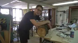 Resawing Apple Logs into Cutting Boards & Cookies  - Workshop Vlog #22
