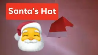 Origami - How To Make a Paper Santa Claus Hat