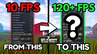 Best Settings Optimization For FPS || The Wild West | ROBLOX ||