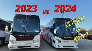 Driving a brand new 2024 Prevost H3-45 | Old VS New