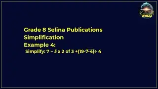 Simplify: 7 − 𝟓 x 2 of 3 +(19-7-4)÷ 4 | Selina Publication |Grade 8 (ICSE) | Simplification