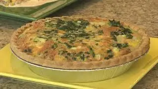 WHAT'S FOR DINNER-- SPINACH SHRIMP QUICHE
