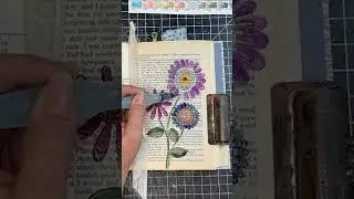 Watercolor book page  #junkjournal #madpapercrush #mixedmedia