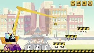 MathPup Crane Decimal Addition Game Overview