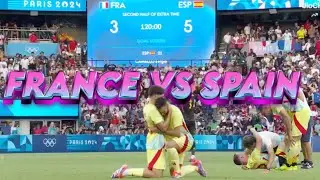 France vs Spain Olympic Paris Final Men's Football Highlights 3-5