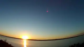 Закат солнца не берегу Южного Буга