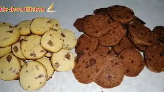 chocolate and vanilla biscuits recipe |two butter cookies flavors