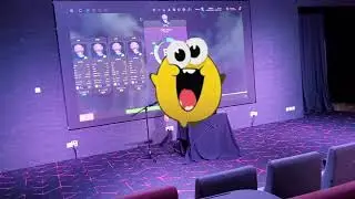 playing osu at my school's talent show (horribly)