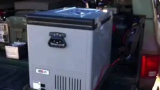 Portable refrigerator Set-up