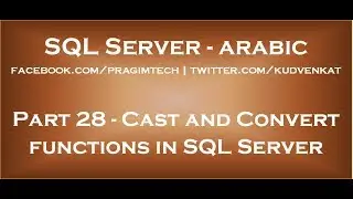 Cast and Convert functions in SQL Server in arabic