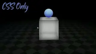 CSS 3D cube animation with ball || HTML and CSS only 
